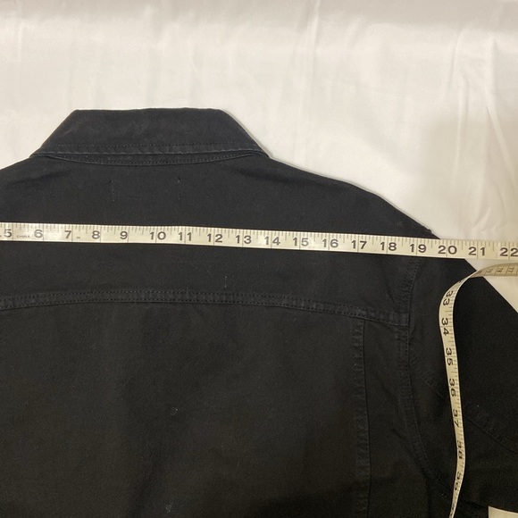 SOULLAND BLACK DENIM JACKET - Picture 6 of 11